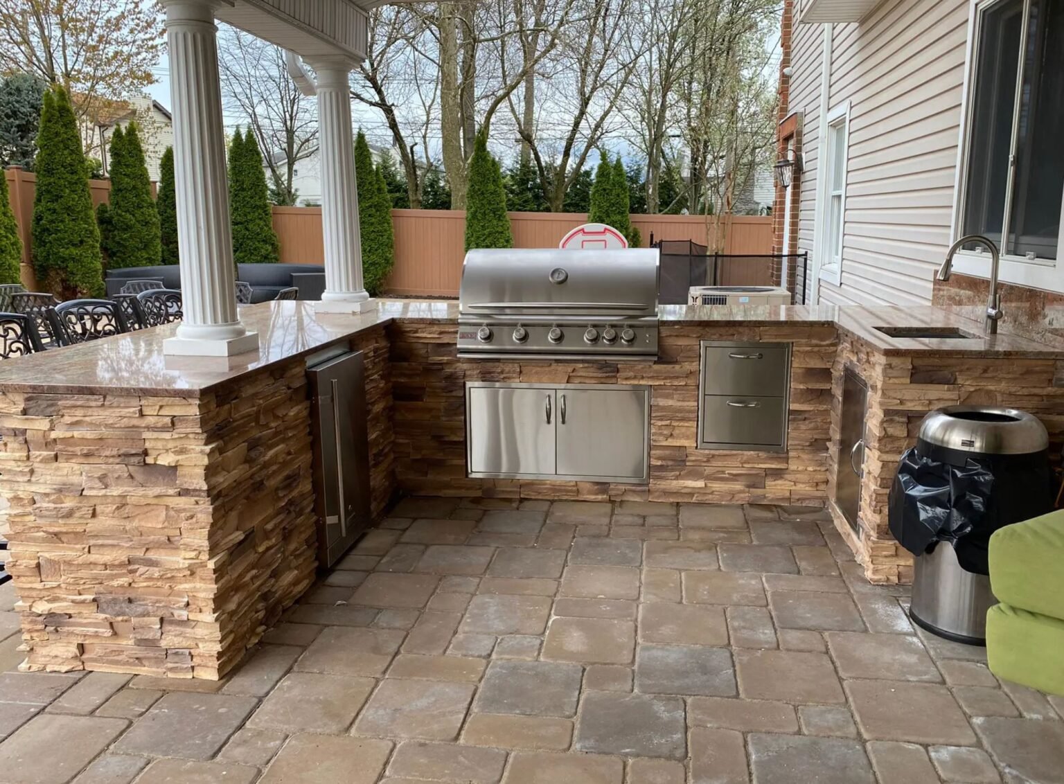 veneer stone kitchen (2) (1) (3)